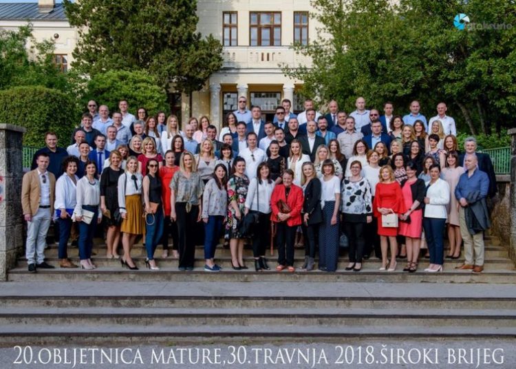 Obilježena 20. obljetnica mature učenika Gimnazije fra Dominika Mandića