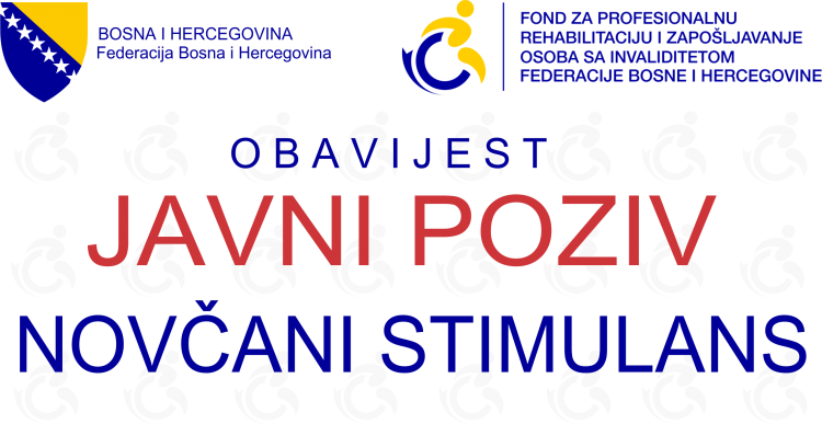 Javni poziv za dodjelu stimulansa u 2018. za novo zapošljavanje osoba s invaliditetom