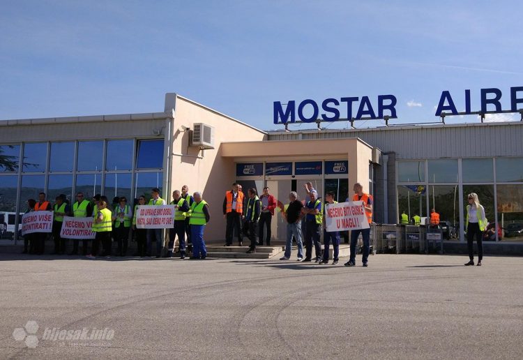 Zračna luka Mostar: Radnici spremni na generalni štrajk