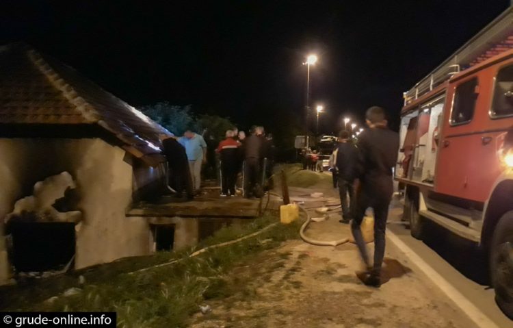 Grude: U požaru u obiteljskoj kući smrtno stradala jedna osoba