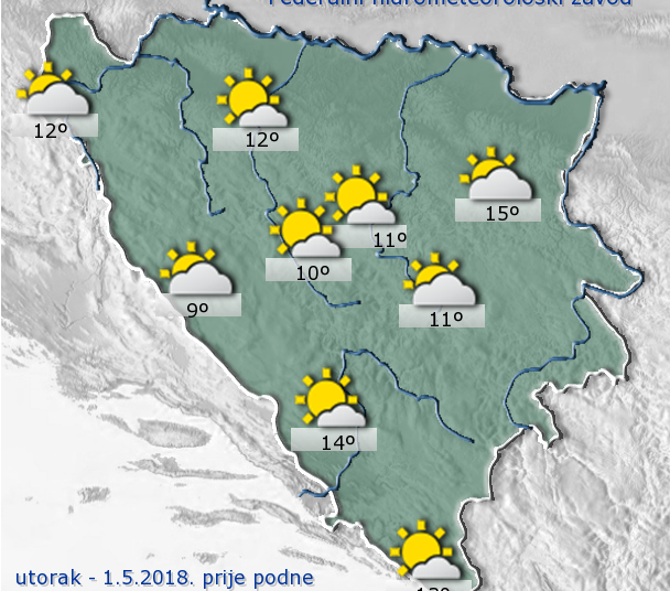 Pogledajte kakvo nas vrijeme očekuje iduća tri dana! (METEO FOTO)