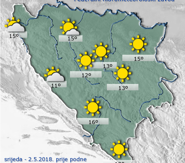 Pogledajte kakvo nas vrijeme očekuje iduća tri dana! (METEO FOTO)