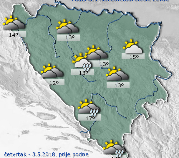 Pogledajte kakvo nas vrijeme očekuje iduća tri dana! (METEO FOTO)