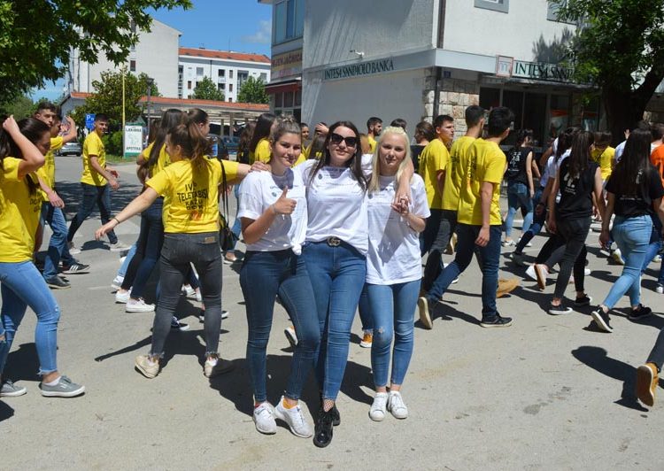 Norijada u Ljubuškom: Maturanti slave zadnji dan nastave