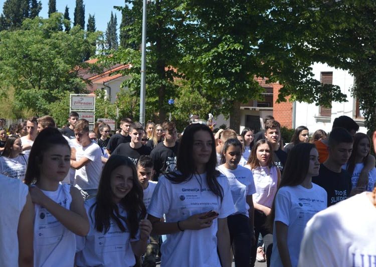 Norijada u Ljubuškom: Maturanti slave zadnji dan nastave