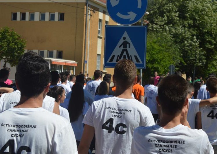 Norijada u Ljubuškom: Maturanti slave zadnji dan nastave