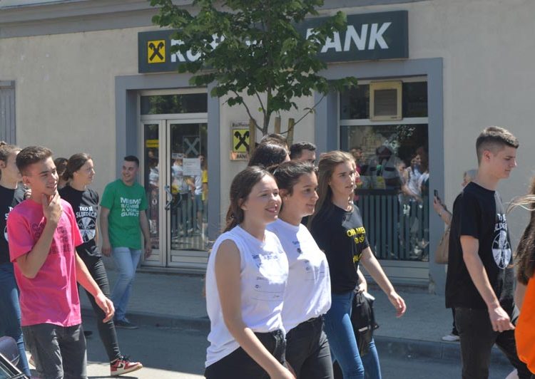 Norijada u Ljubuškom: Maturanti slave zadnji dan nastave