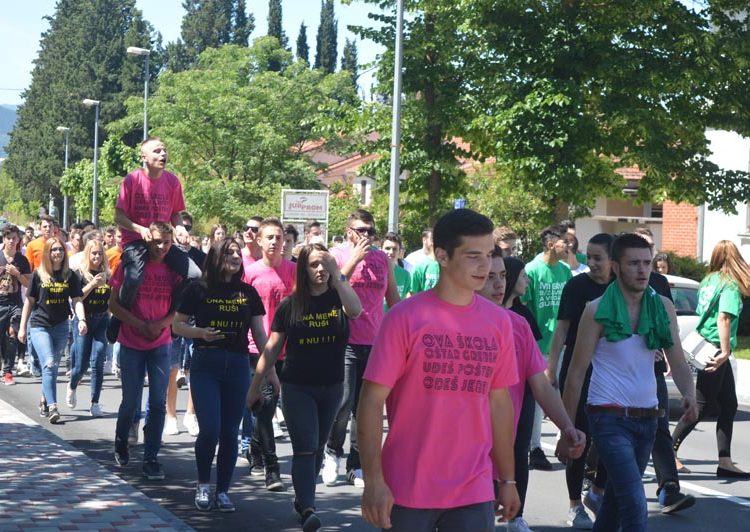 Norijada u Ljubuškom: Maturanti slave zadnji dan nastave