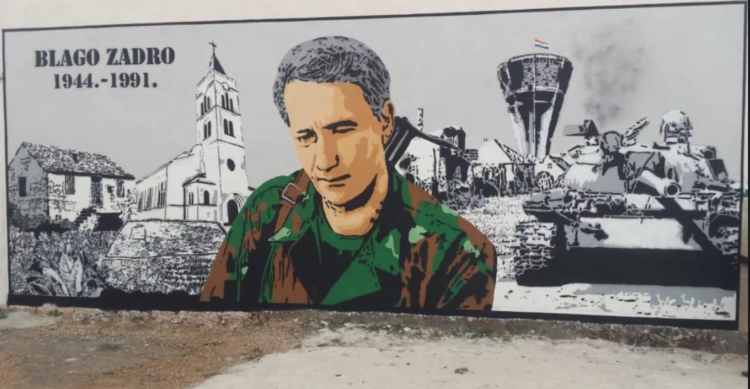 Vukovarskom heroju Blagi Zadri prekrasan mural u Ledincu