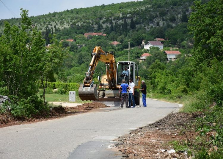Čitluk: Napreduju radovi na rekonstrukciji ceste