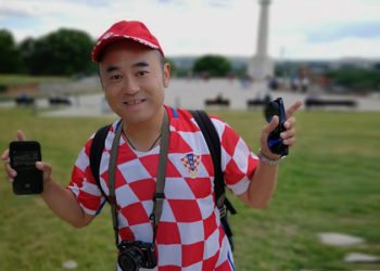 Japanac s hrvatskim dresom usred Beograda postao hit