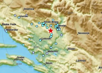 Snažan potres s epicentrom u Ljutom Docu prodrmao Hercegovinu