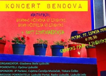 Glazbena škola organizira koncert u Gradskom parku u Ljubuškom