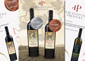 Četiri medalje za vina Hercegovina Produkta na Decanter World Wine Awardsu