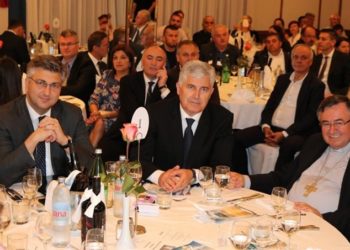 Čović, Puljić i Plenković na donatorskoj večeri u Zagrebu