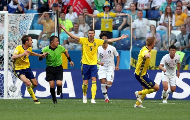 ŠVEDSKA – J. KOREJA 1:0 Videotehnologija donijela penal i pobjedu Švedskoj