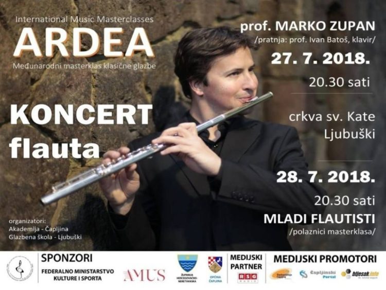 Najava: Koncert flauta u Ljubuškom