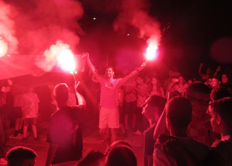 Pogledajte kako se slavilo u Ljubuškom nakon utakmice Hrvatska – Danska