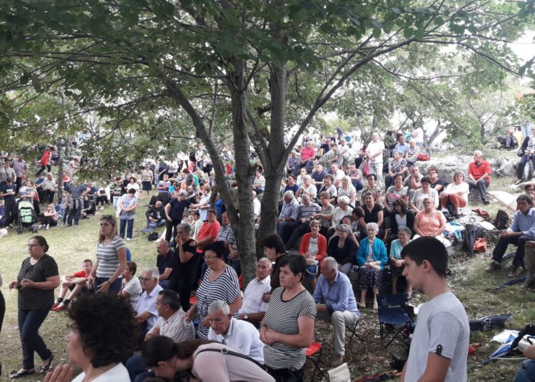 Misište – Služena sveta misa u starom svetištu na Bilima