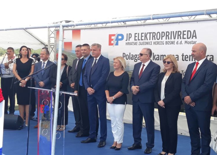 Borjana Krišto položila kamen temeljac za izgradnju Hidroelektrane Vrilo