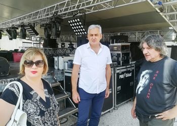 Gradonačelnik Bešlić provjerio je li sve spremno za večerašnji blues Festival