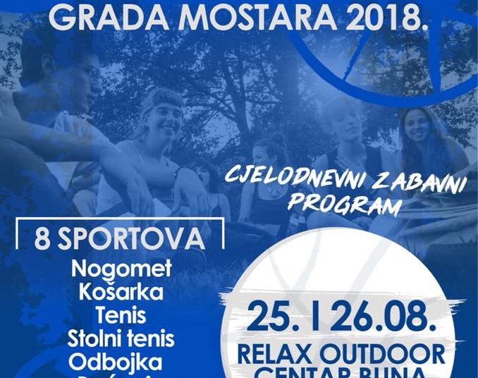 Najava: „Sportsko druženje mladih Grada Mostara 2018“