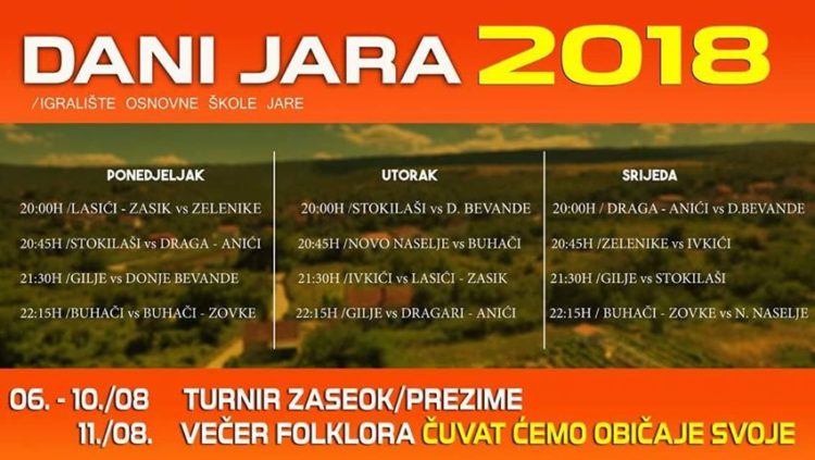 Široki Brijeg: Dani Jara 2018.!