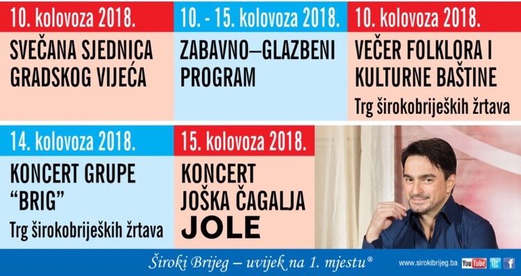 Bogat program obilježavanja Dana grada Širokog Brijega