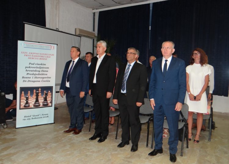 Čović u Neumu otvorio 24. ekipno natjecanje Prve šahovske lige Herceg-Bosne