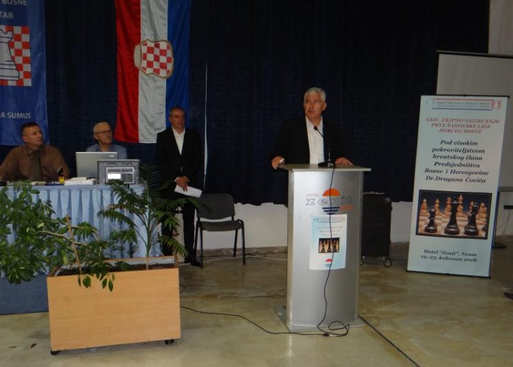Čović u Neumu otvorio 24. ekipno natjecanje Prve šahovske lige Herceg-Bosne