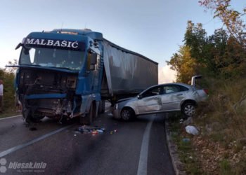 Buna – Stolac: U sudaru teretnog i osobnih vozila ozlijeđeno više osoba