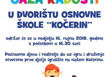 Široki Brijeg: Najava otvorenja dječjeg igrališta na Kočerinu