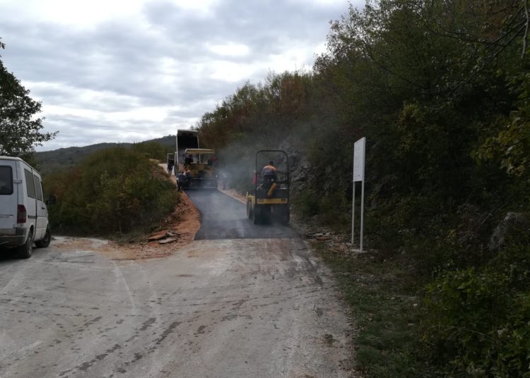 Široki Brijeg: Asfaltirana dionica ceste Crne Lokve – Rujan