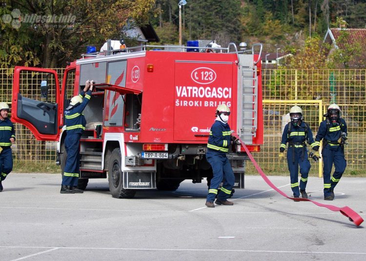 U Širokom Brijegu održana pokazna vježba struktura civilne zaštite