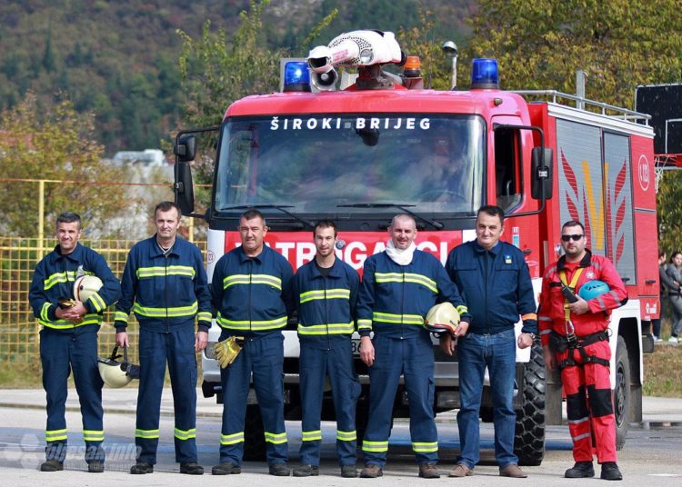 U Širokom Brijegu održana pokazna vježba struktura civilne zaštite