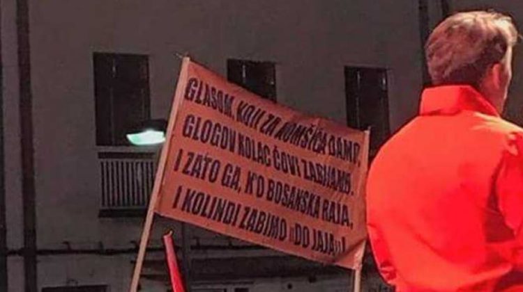 Primitivne uvrede na račun Grabar-Kitarović i Čovića na Komšićevom predizbornom skupu