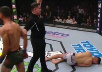 Spektakularan nokaut u posljednjoj sekundi 5. runde na velikoj UFC-ovoj proslavi!