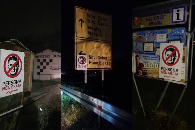 BiH obasuta plakatima protiv Željka Komšića