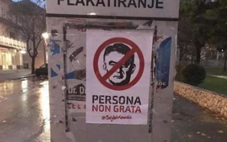 BiH obasuta plakatima protiv Željka Komšića