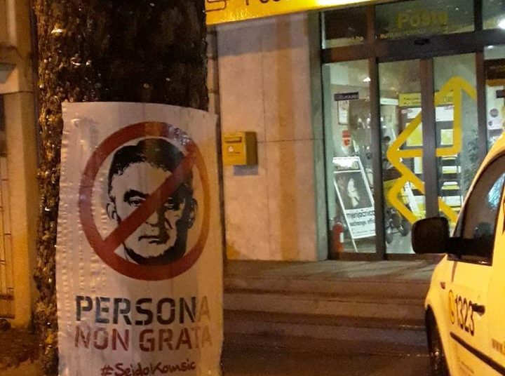 Široki Brijeg oblijepljen plakatima protiv Željka Komšića