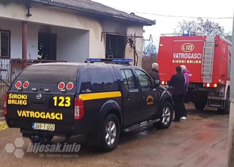 Široki Brijeg: Izgorjela unutrašnjost obiteljske kuće