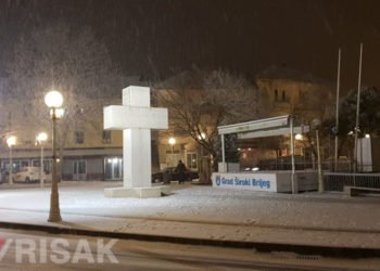 U Širokom Brijegu pao prvi snijeg u 2019. godini