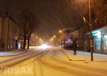 U Širokom Brijegu pao prvi snijeg u 2019. godini