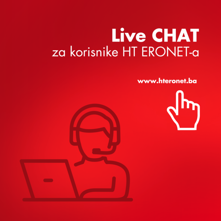 PRVI OD TELEKOMA U BiH: Live chat za korisnike HT ERONET-a
