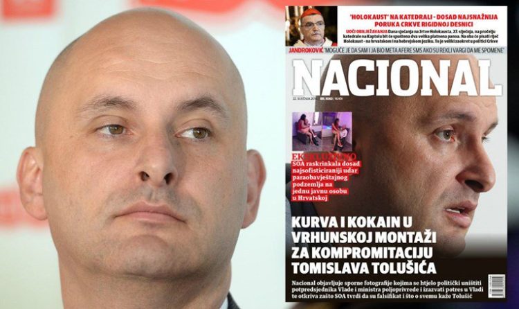 Vlada RH komentirala navodne fotografije ministra Tolušića, prostitutke i kokaina