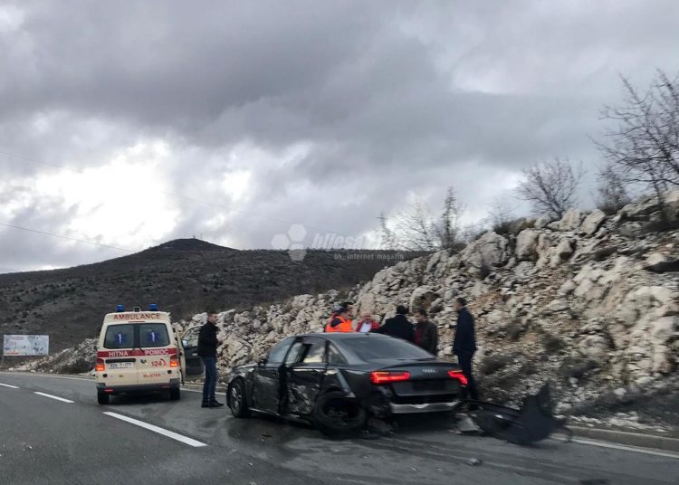 Prometna nesreća na cesti Široki Brijeg – Mostar, jedna osoba ozlijeđena
