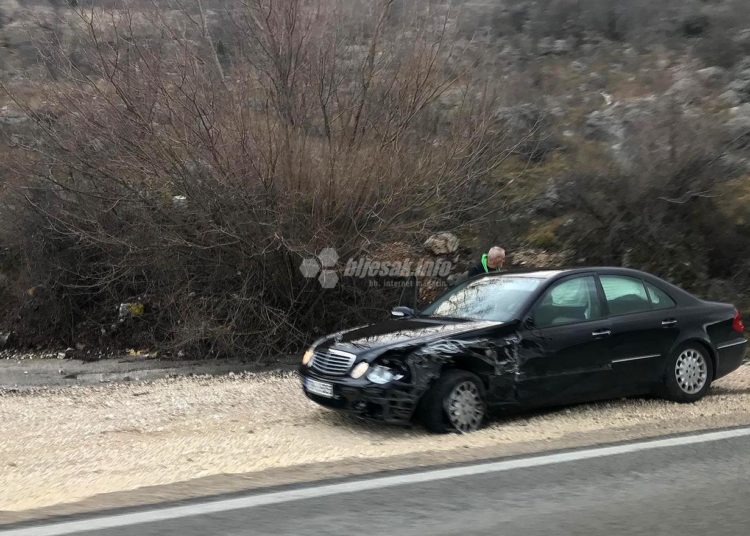 Prometna nesreća na cesti Široki Brijeg – Mostar, jedna osoba ozlijeđena