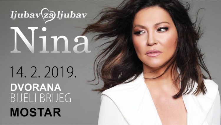 „Ljubav za ljubav“: koncert Nine Badrić večeras u Mostaru