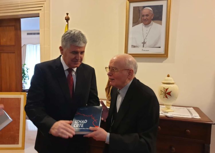 Čović se susreo s nadbiskupom Alessandrom D’Erricom, apostolskim nuncijem na Malti
