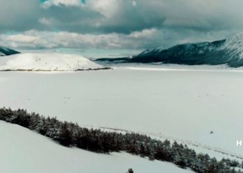 Blidinjsko jezero izgubilo trag u snijegu (VIDEO)